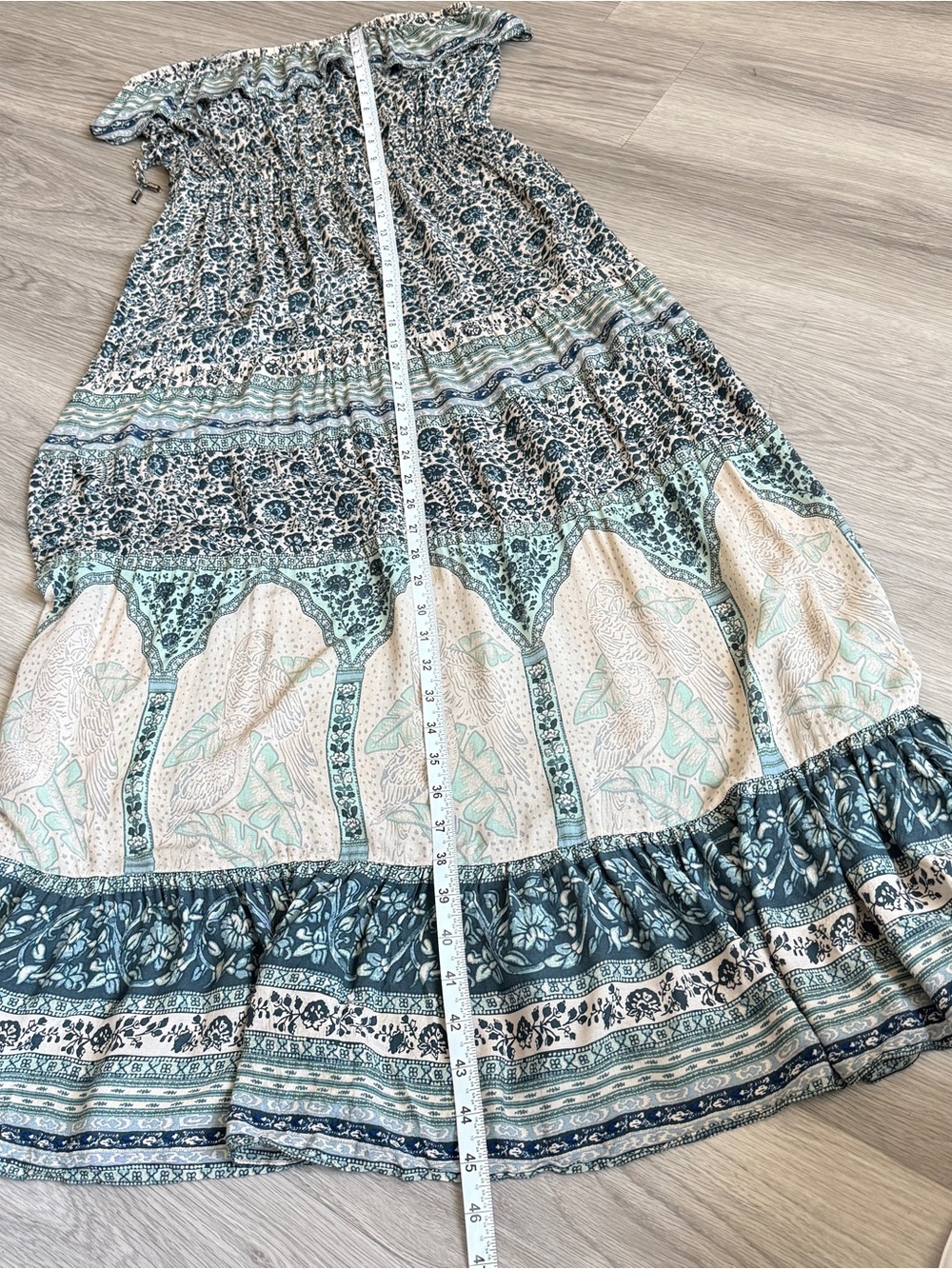 Ba&sh Teresa Midi Dress in Vertdeau Print | Size S / US 4 - Picture 10 of 13